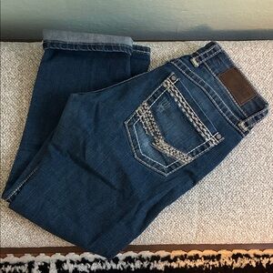 BKE Dark Blue Ankle & Cropped Jeans